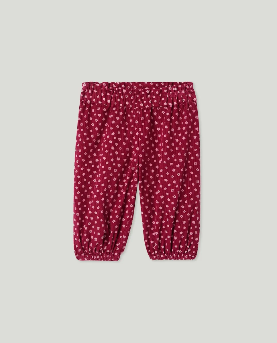 

Вельветовые детские брюки paper bag для девочки Baby El Corte Inglés, красный