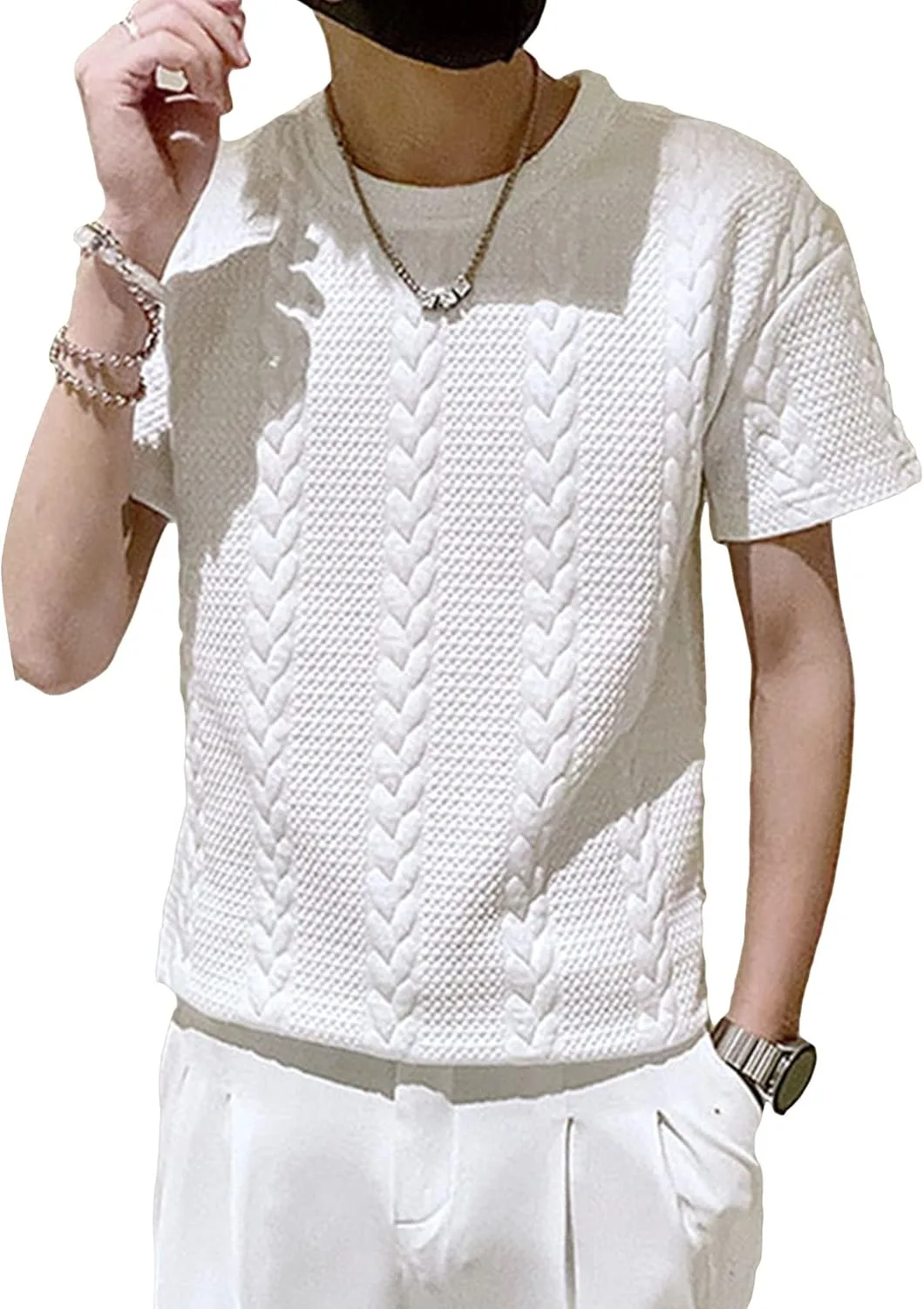 

Maiyifu-GJ мужской воротник-стойка короткий рукав риб