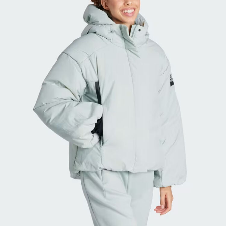 MYSHELTER Пуховик женский светло-голубовато-серый Adidas — фото 4