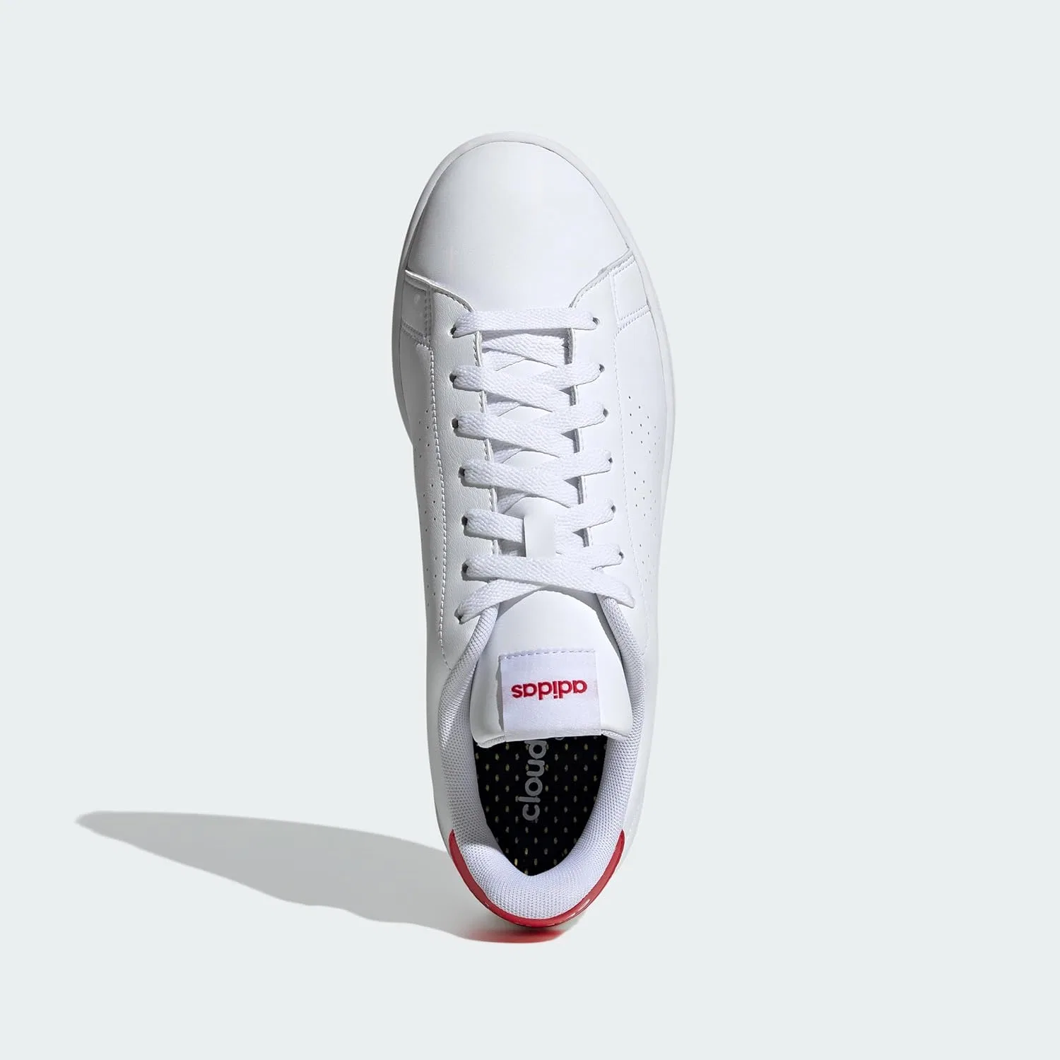 Мужские кроссовки Adidas Advantage, Cloud White Better Scarlet Cloud White — фото 3