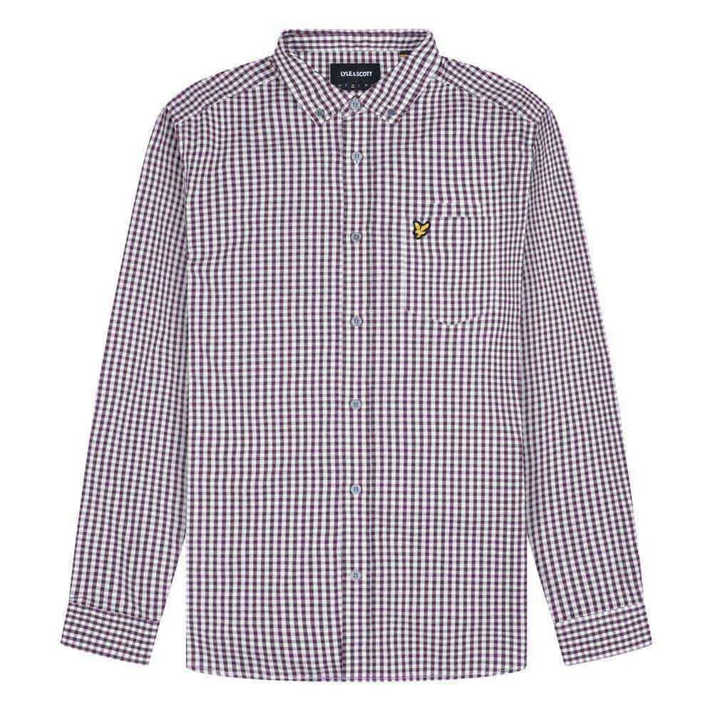 

Рубашка Lyle & Scott Gingham, фиолетовый