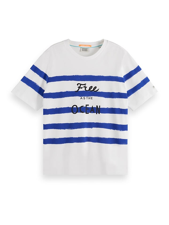 

Футболка Scotch & Soda, цвет weiß/blau