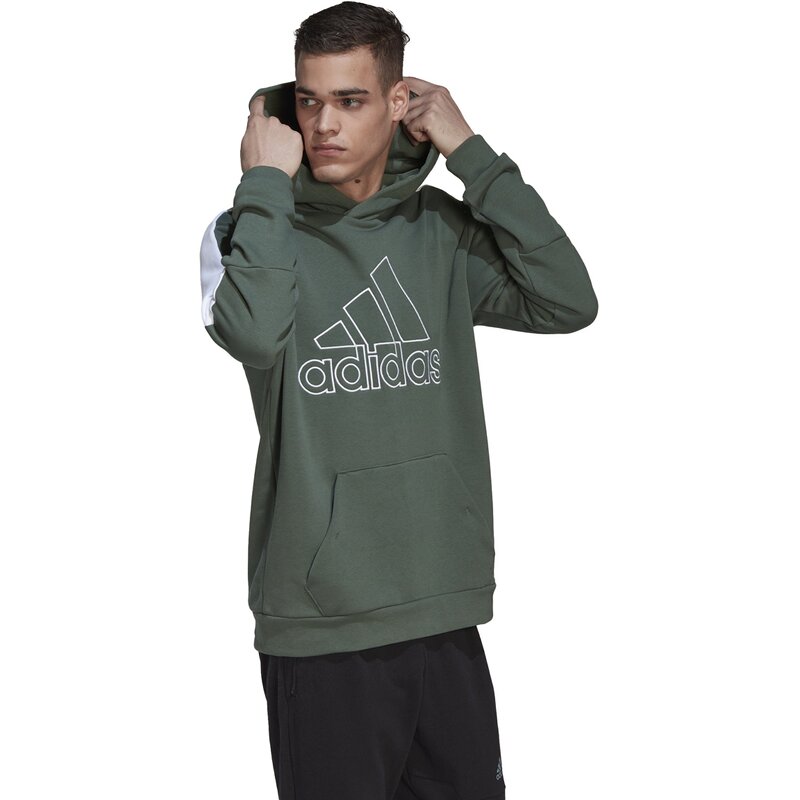 Hooded sweatshirt m fi bos hoodie Adidas, цвет greoxi — фото 4