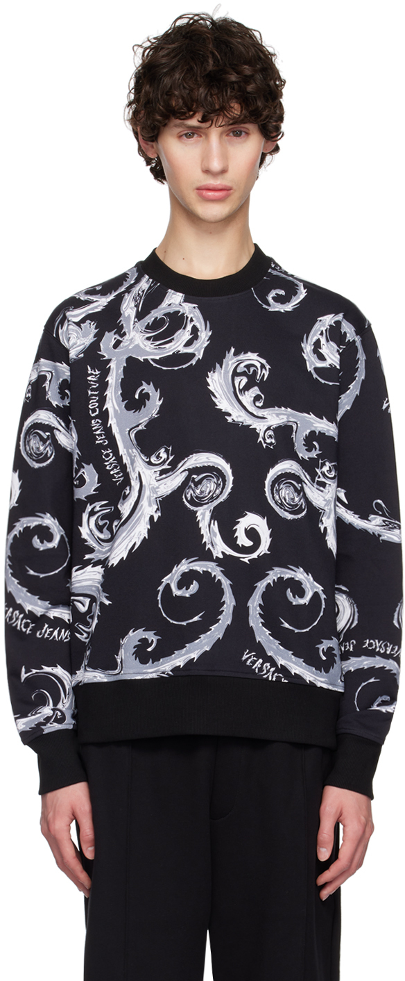 

Толстовка Chromo Couture в черно-серой гамме Versace Jeans Couture