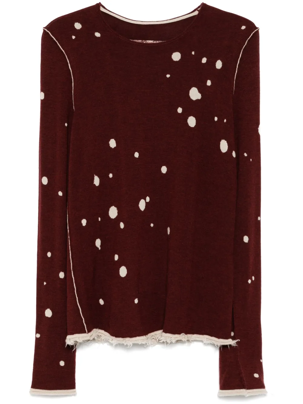 

Джемпер с круглым вырезом Ziggy Chen, красный