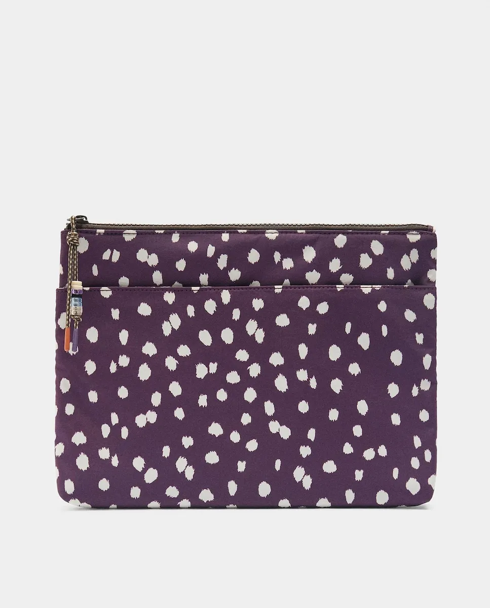 

Чехол для ноутбука 13 с застежкой-молнией и микроузором Parfois, белый/фиолетовый