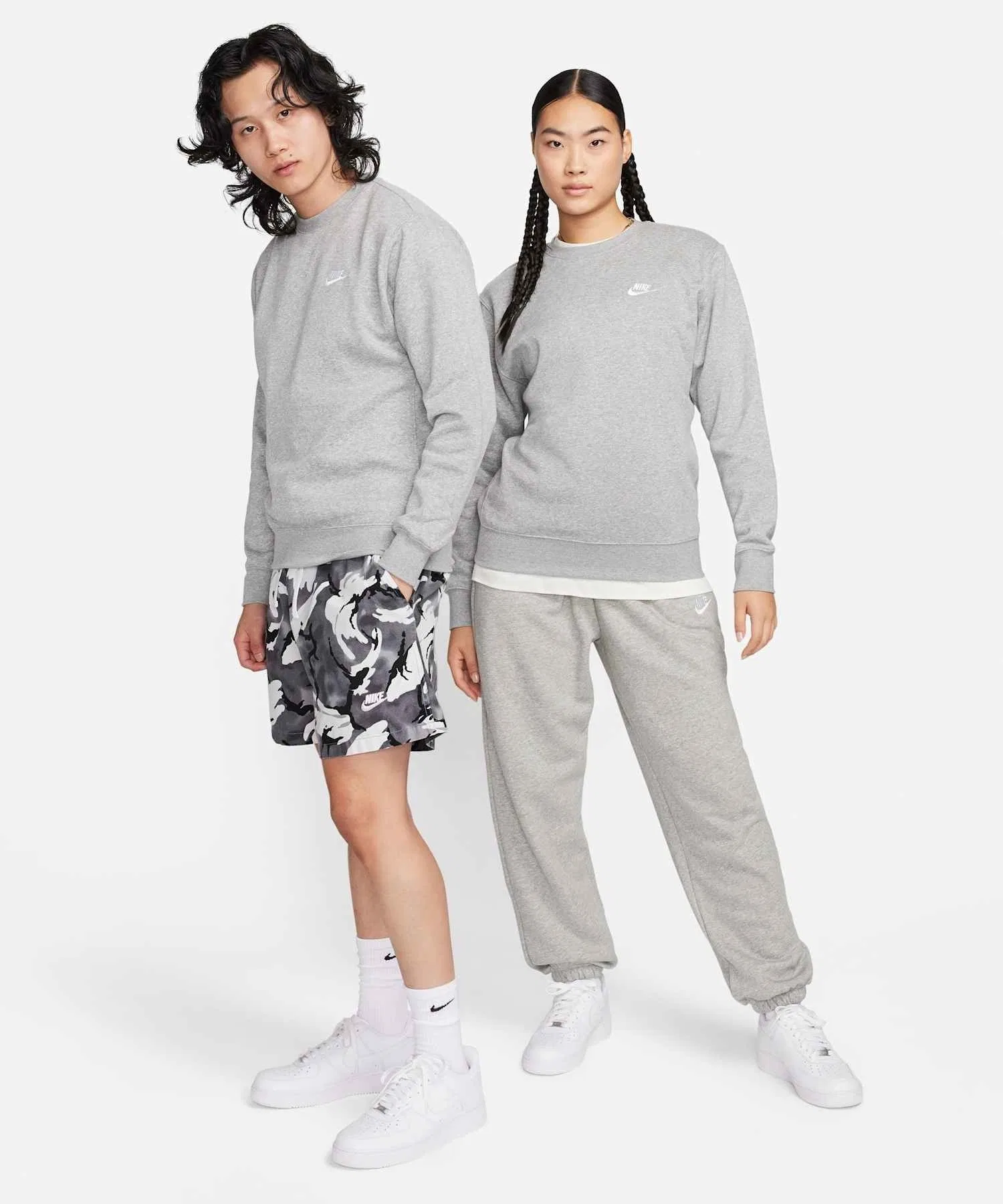 《В наличии комплект》 Флисовая толстовка Nike Sportswear Club (с мягкой подкладкой) / Флисовая толстовка Nike Sportswear Club BV2663-063 темно-серый меланж — фото 3