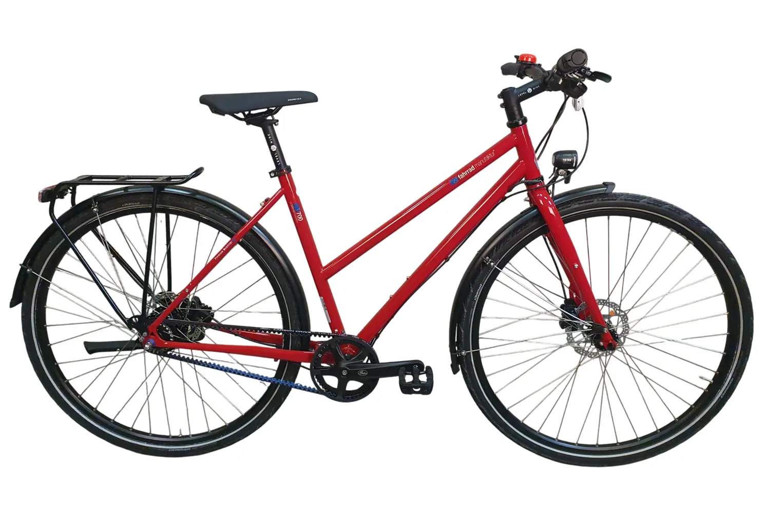 

Городской велосипед Vsf Fahrradmanufaktur T-700 alfine - 28 дюймов - trapez - 2026, rot | rubinrot glänzend