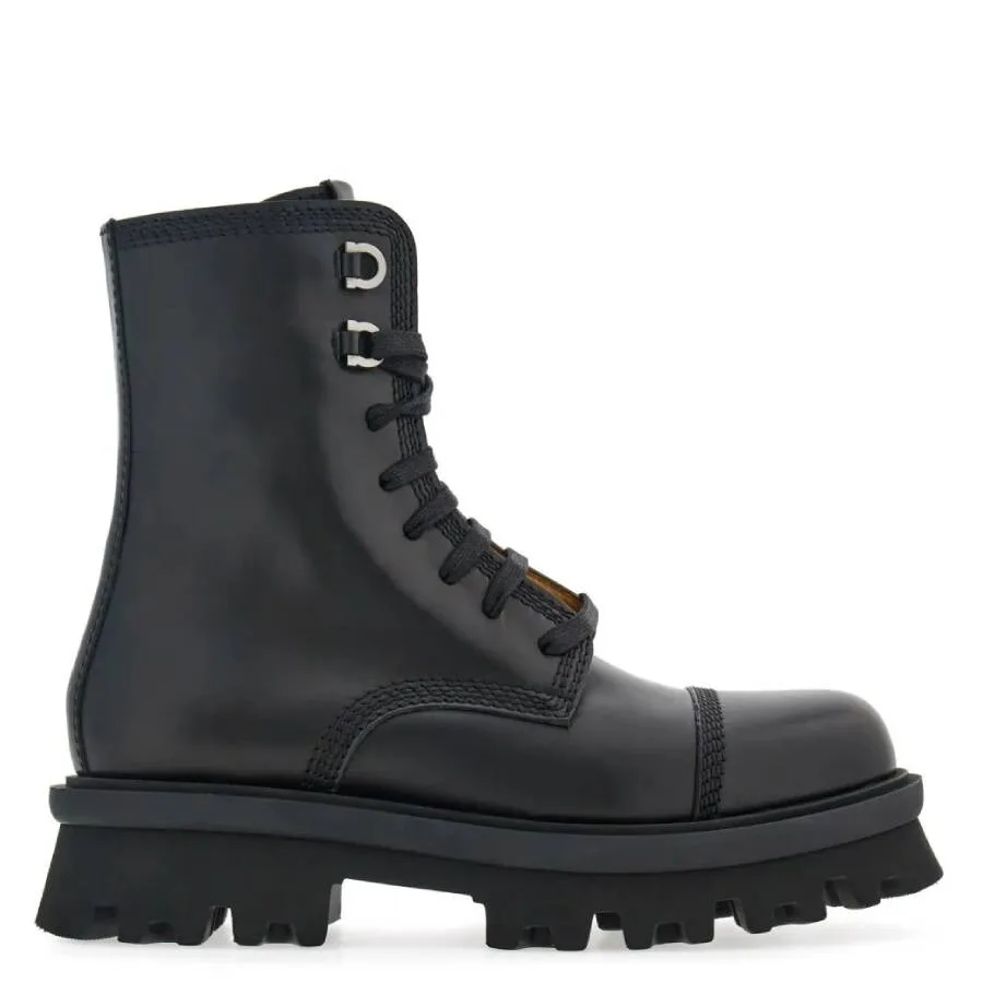 Ботинки Ferragamo Faraway Chunky Combat, черный