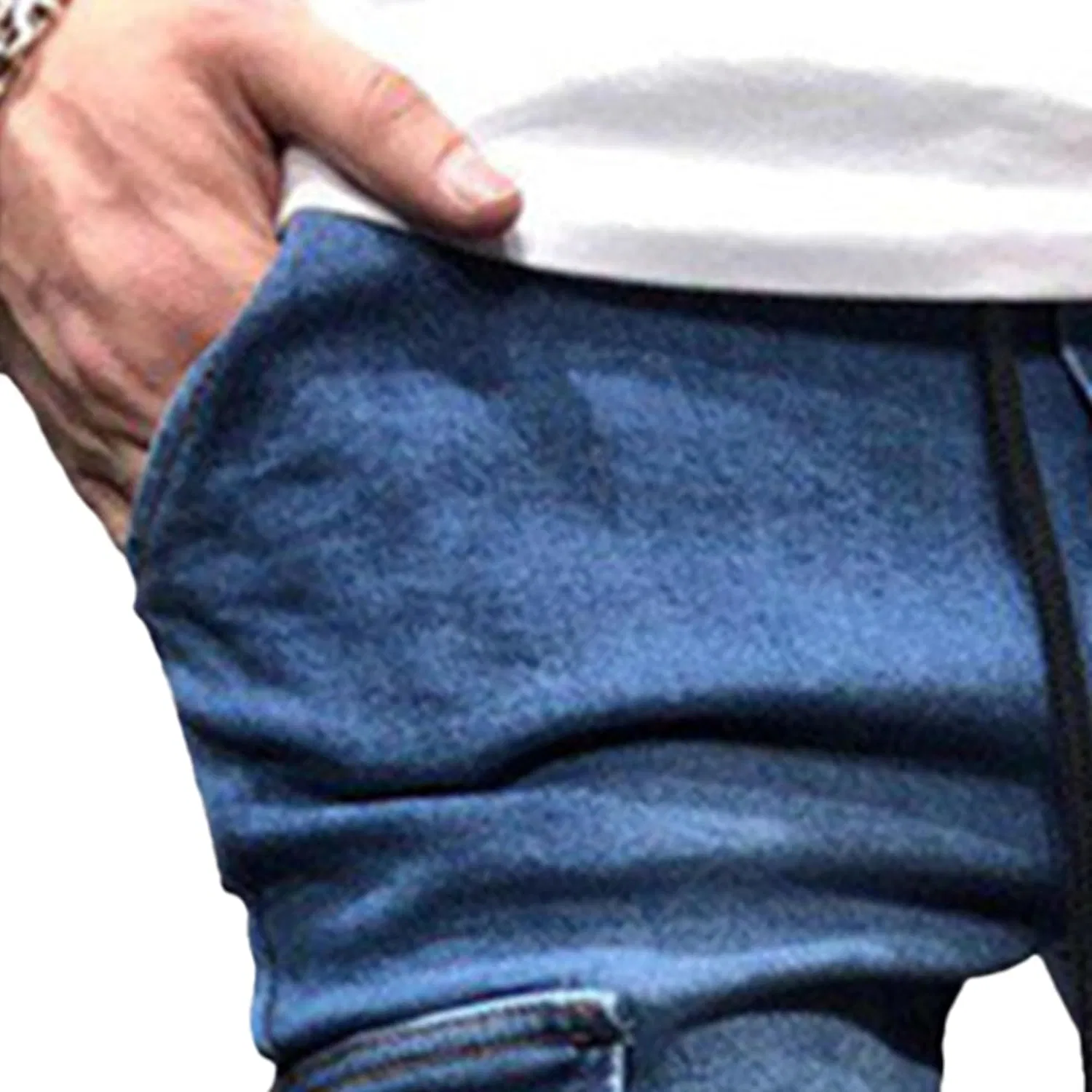 Джинсы зауженные Slim Fit, Blue — фото 3