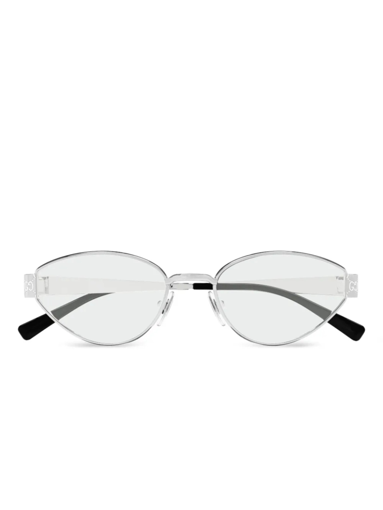 

Gucci Eyewear очки в овальной оправе, серебряный