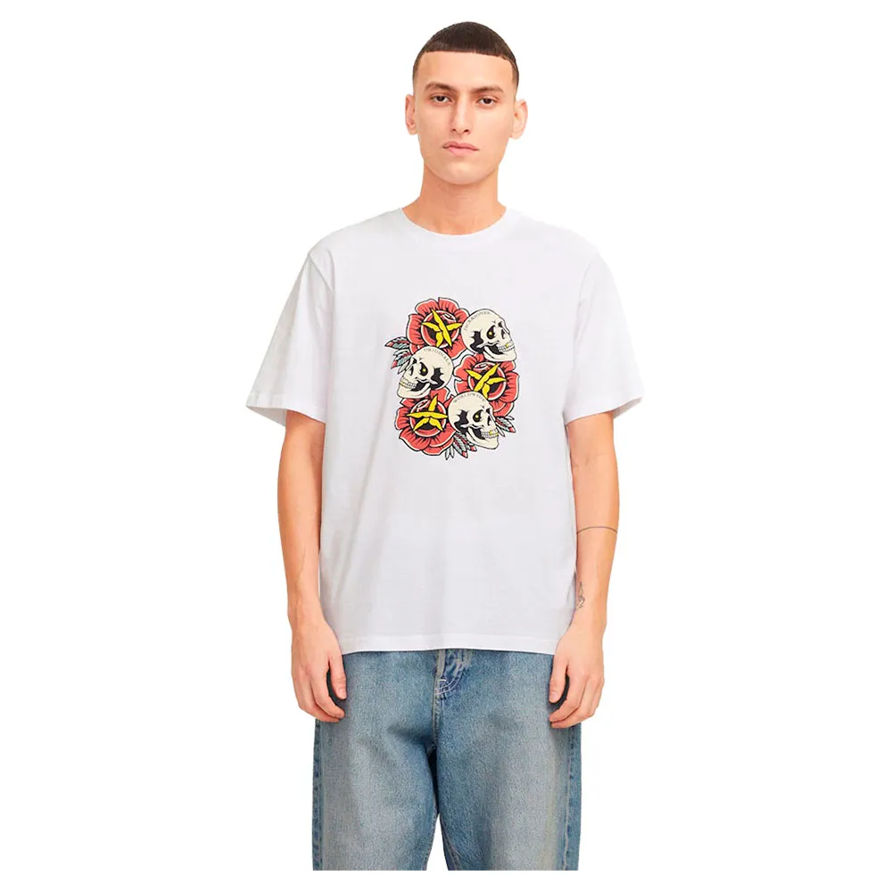 

Футболка с коротким рукавом Jack & Jones Anatomy Skull, белый