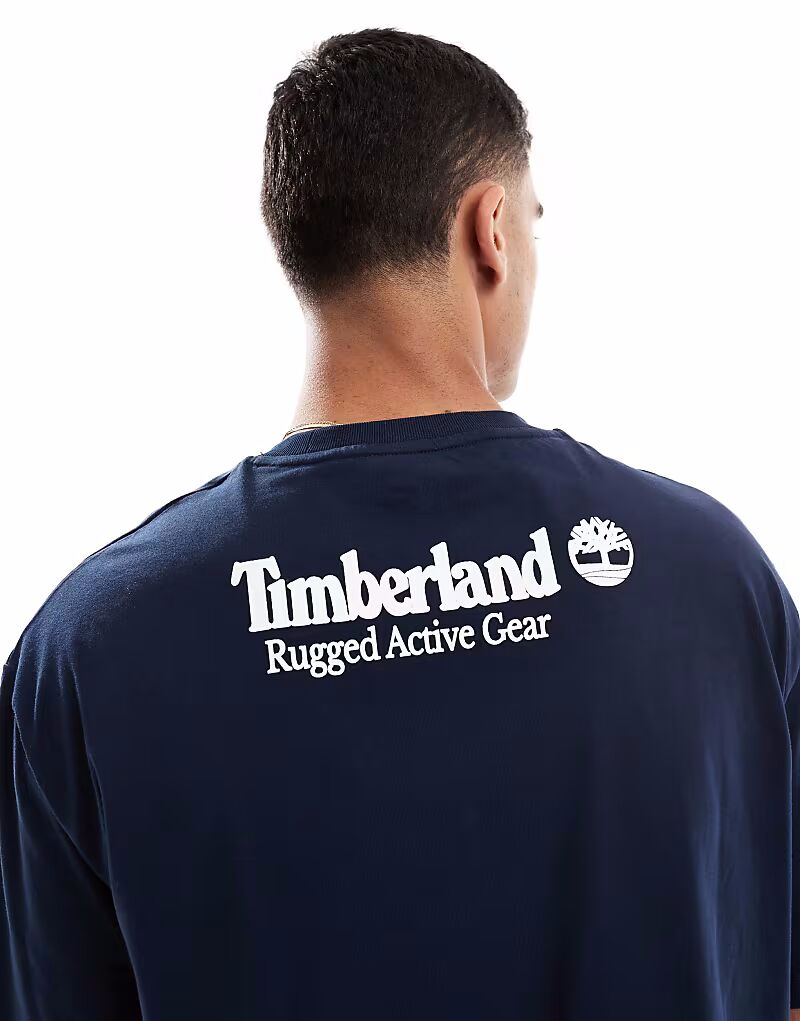 

Футболка Timberland Rugged Backprint темно-синего цвета эксклюзивно для ASOS
