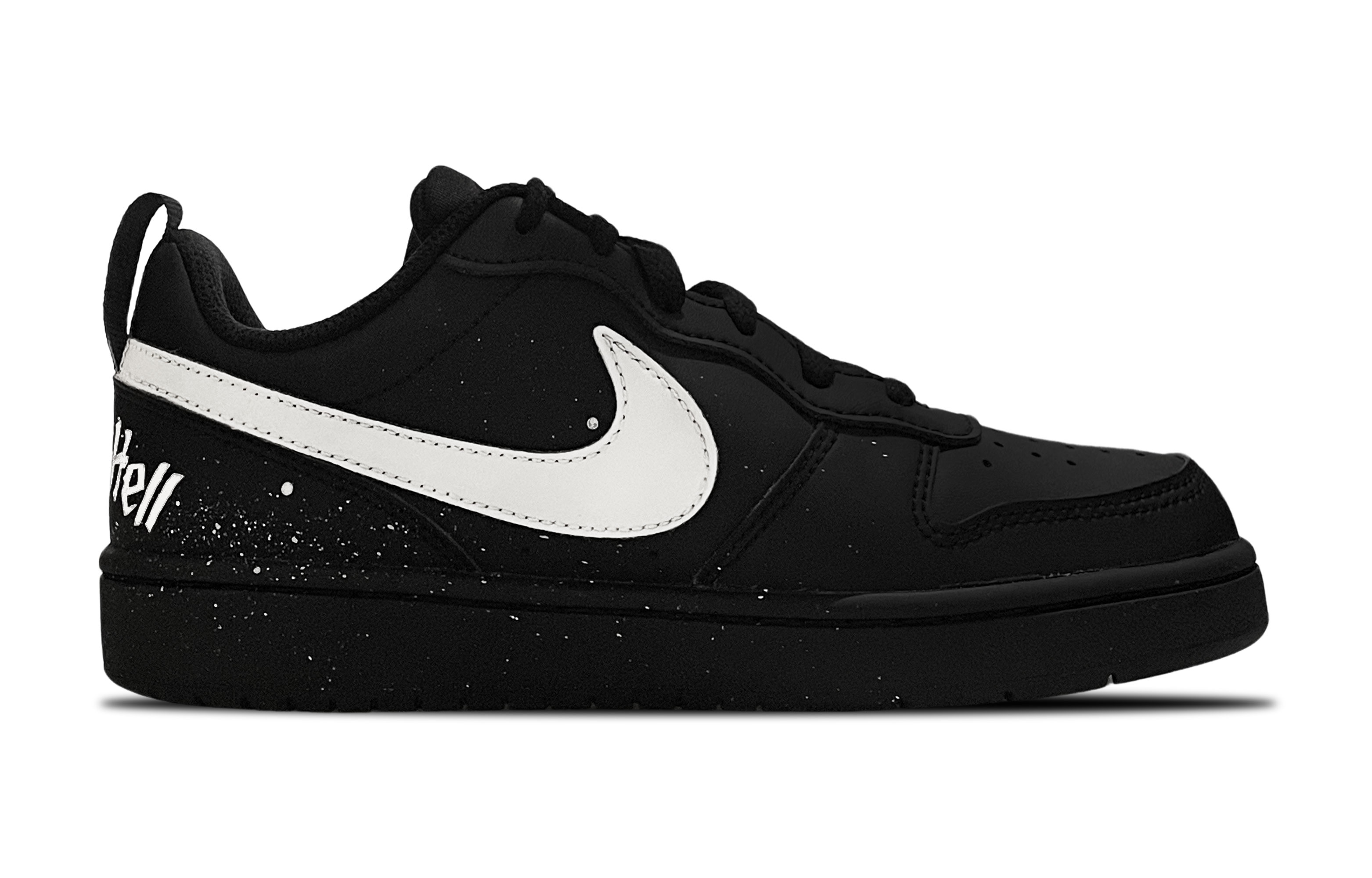 Nike Кроссовки для скейтбординга Court Borough Low Top черно-белые подростковые — фото 3