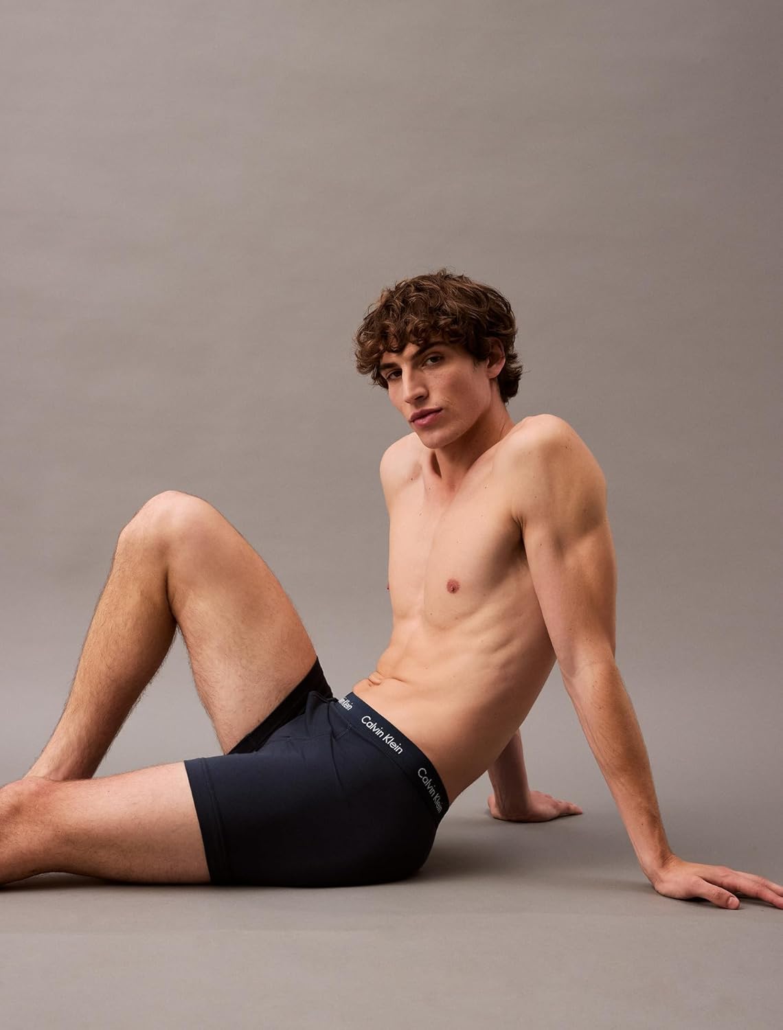 Комплект из 7 мужских трусов-боксеров Calvin Klein из хлопка и эластичного материала, 7 Black — фото 2