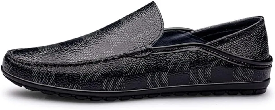 Лоферы Leather Anti-Slip, модель Driving Moccasins, черный ZUZALA — фото 4
