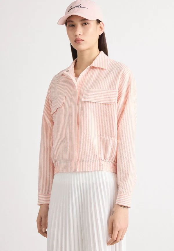 Куртка Lacoste Flour/Miami, полосатая, голубая