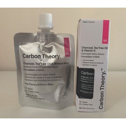 

Маска для лица и сыворотка для ухода за кожей Carbon Theory, рождественские подарки, наполнитель для чулок, новинка