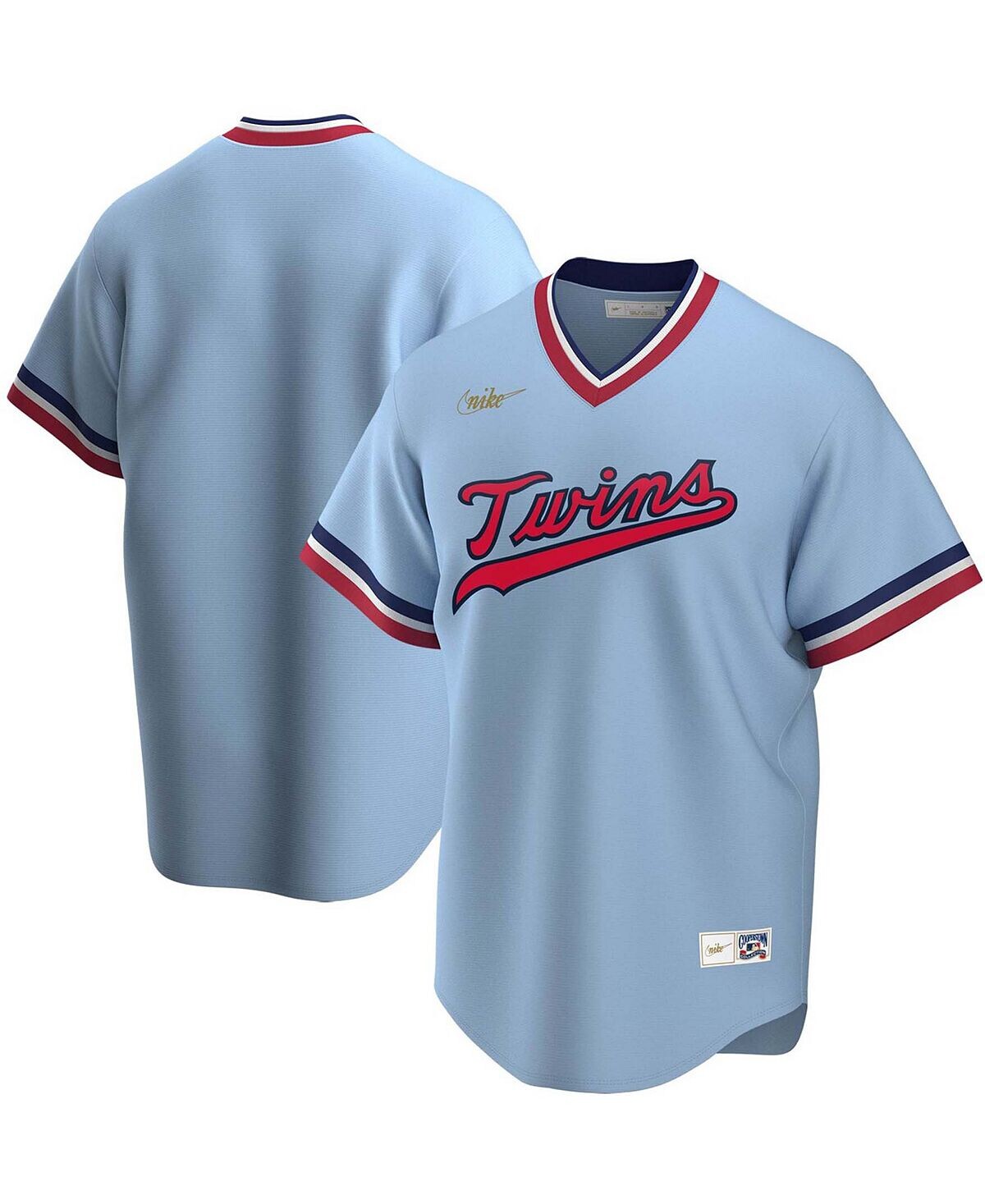 

Мужская голубая майка команды Minnesota Twins Road Cooperstown Collection Team Nike