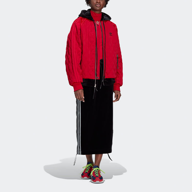 Angel Chen X Angel Chen Женская куртка женская красная Adidas Originals — фото 4