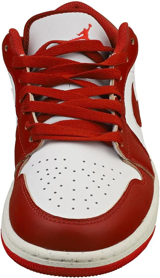 Мужские баскетбольные кроссовки Nike Air Jordan 1 Low, белый/красный — фото 3