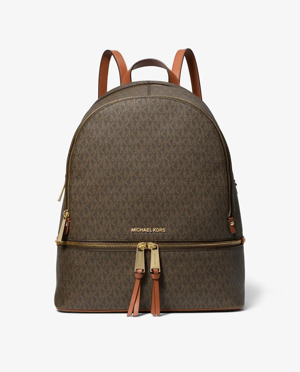 

Женский рюкзак Rhea с логотипом Michael Michael Kors, темно-коричневый
