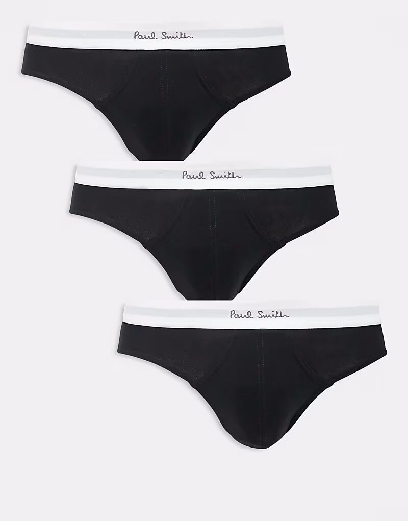 

Комплект из 3 пар трусов с логотипом Paul Smith черного цвета PS Paul Smith