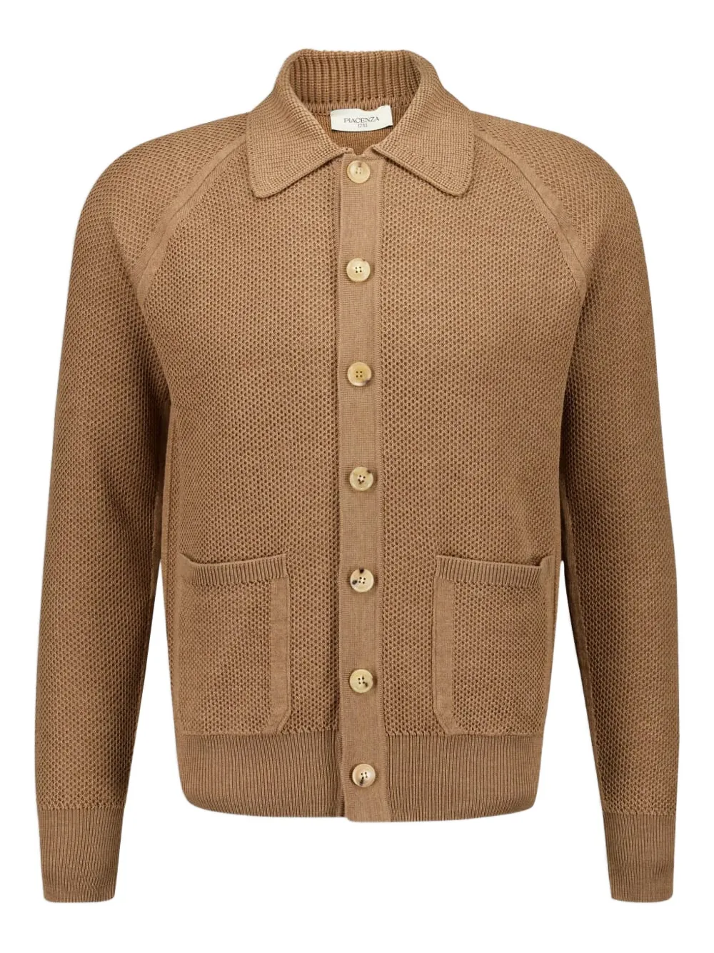 

Шерстяная рубашка на пуговицах Piacenza Cashmere, коричневый