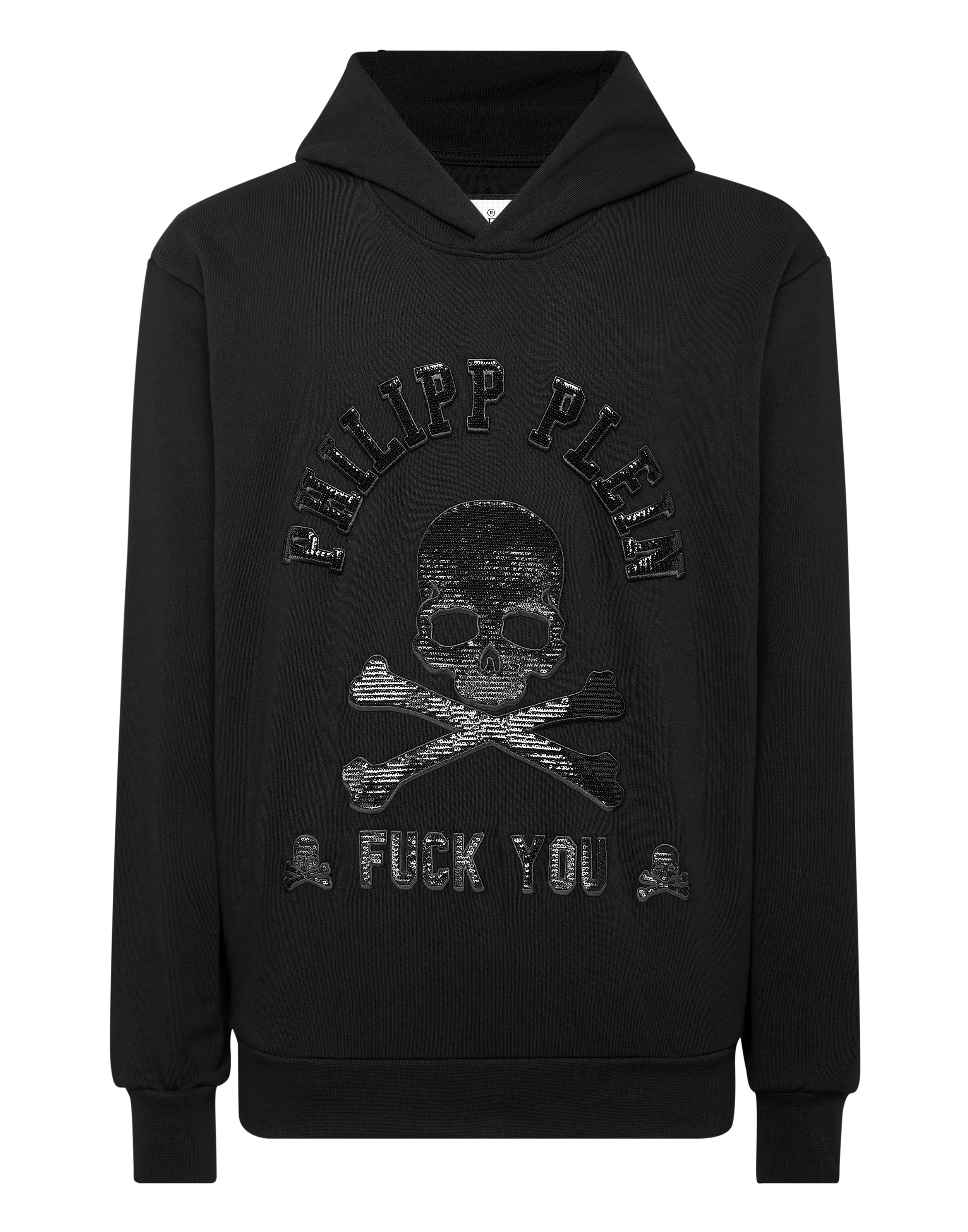 

Толстовка с капюшоном Iconic Plein PHILIPP PLEIN, черный/черный