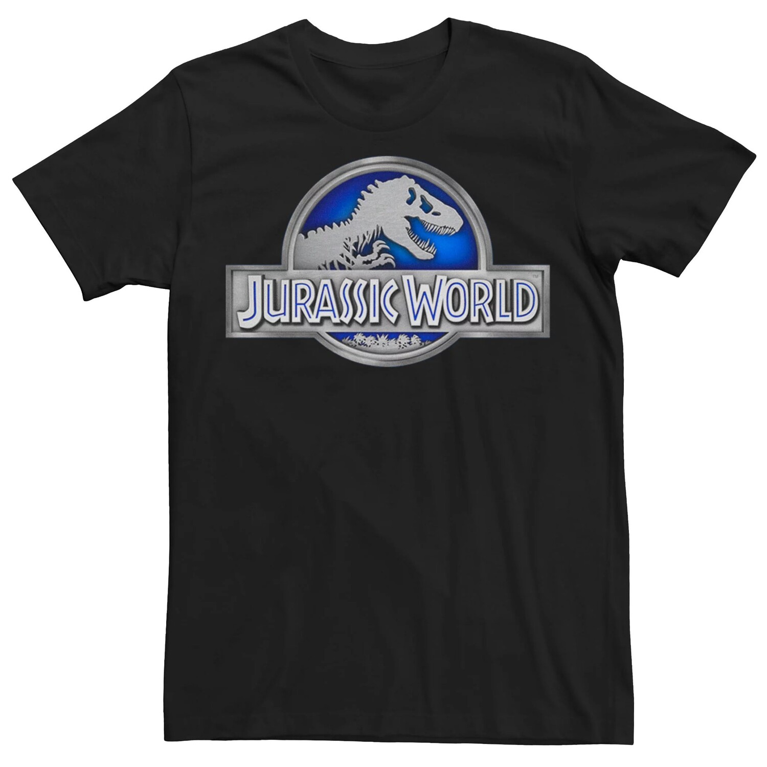 

Мужская классическая синяя футболка Jurassic World Fossil с логотипом Licensed Character, Синий, Мужская классическая синяя футболка Jurassic World Fossil с логотипом Licensed Character