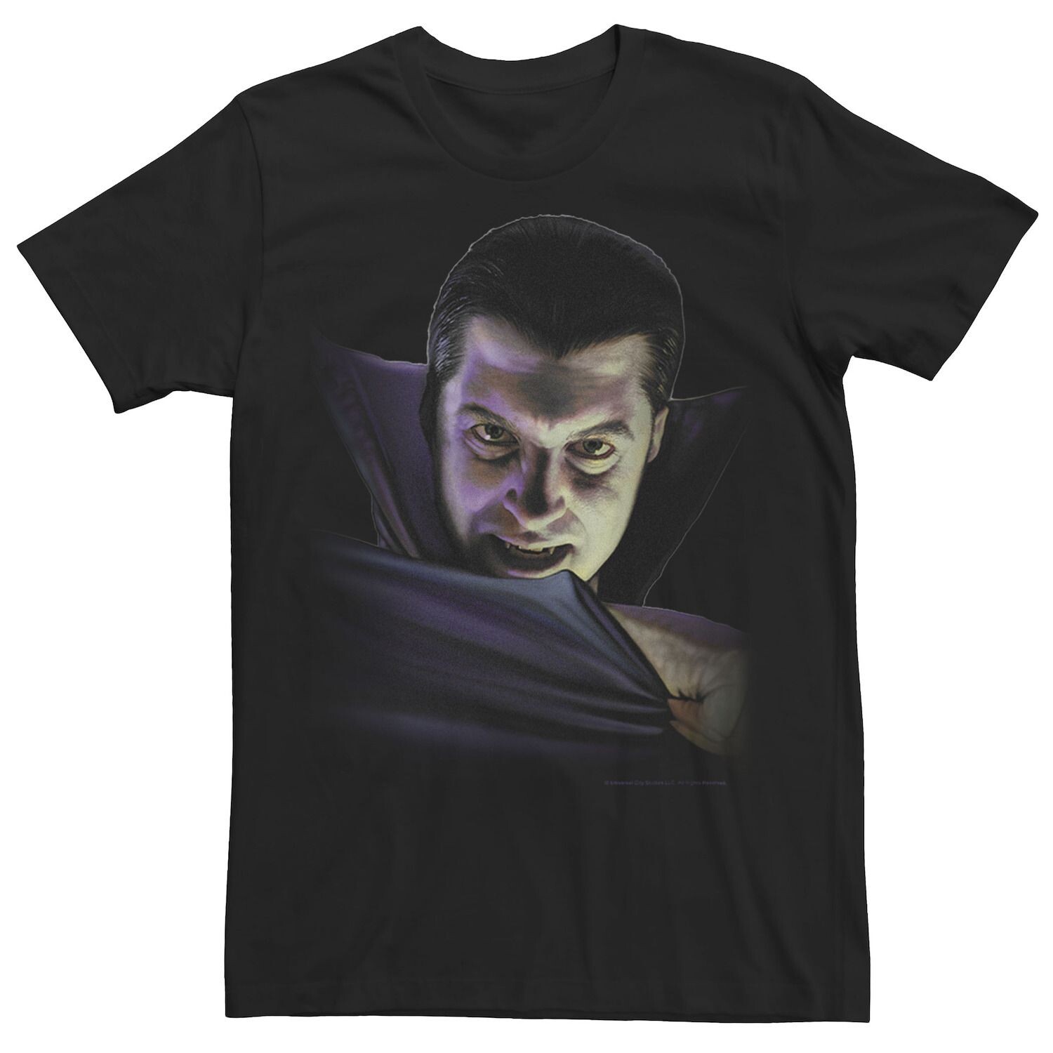 

Мужская универсальная футболка с рисунком Monsters Dracula и большим лицом Licensed Character