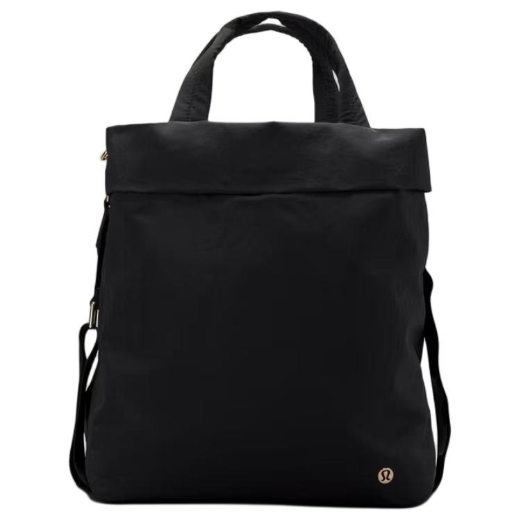 

Lululemon Сумка через плечо, кроссбоди, дамская сумочка из переработанного нейлона с полиуретановым покрытием, стандартного размера, унисекс, черная