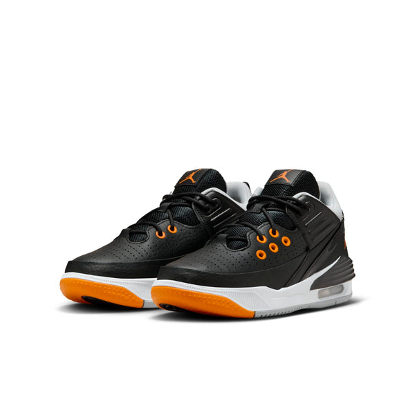 Кроссовки max aura 5 'black wolf grey magma orange' Air Jordan, черный — фото 3