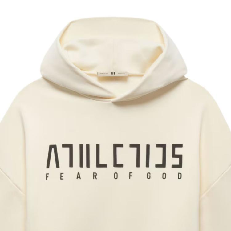 AdiClub Fear Of God Athletics Cotton Fleece Hoodie Adidas, слоновая кость — фото 4