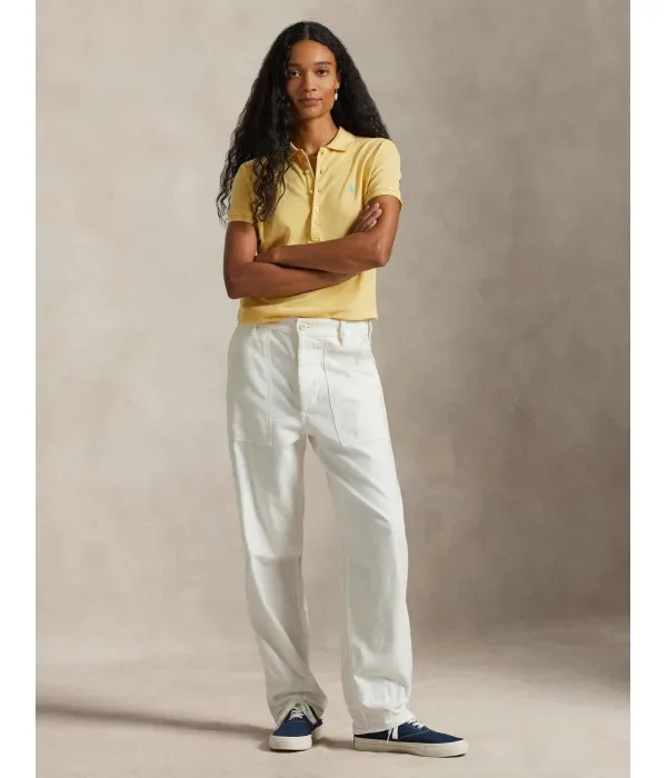 Поло Джули slim fit Polo Ralph Lauren, желтый — фото 2
