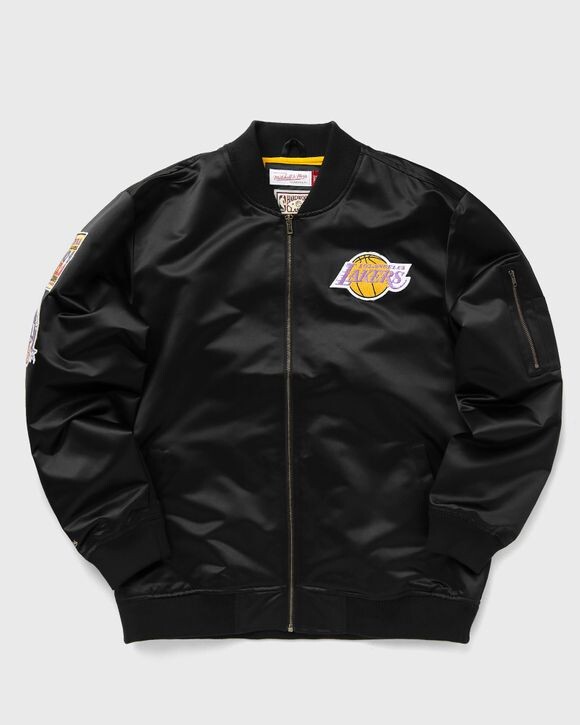 

Бомбер Mitchell & Ness Nba Lightweight Satin Bomber Vintage Logo Los Angeles Lakers, черный