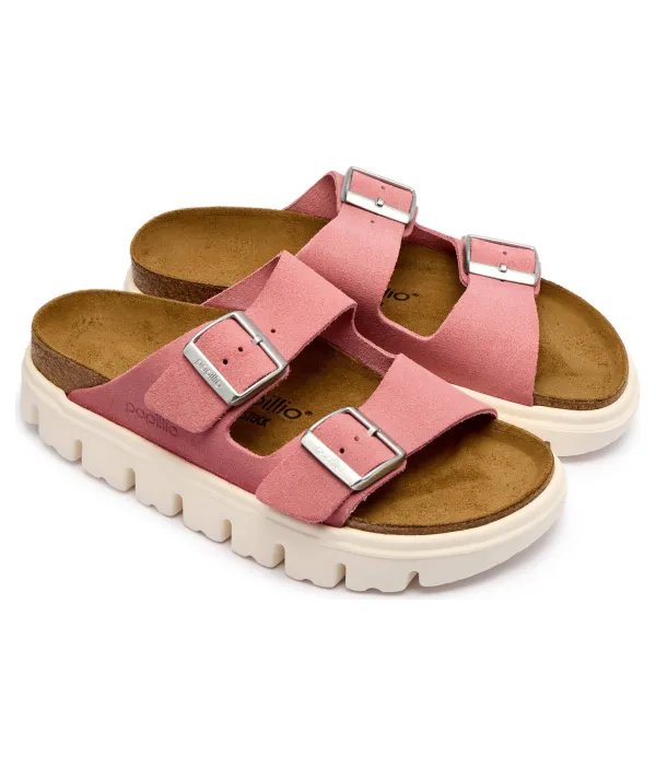 Тапочки из кожи Birkenstock x Papillo Arizona Narrow fit Birkenstock, розовый — фото 3