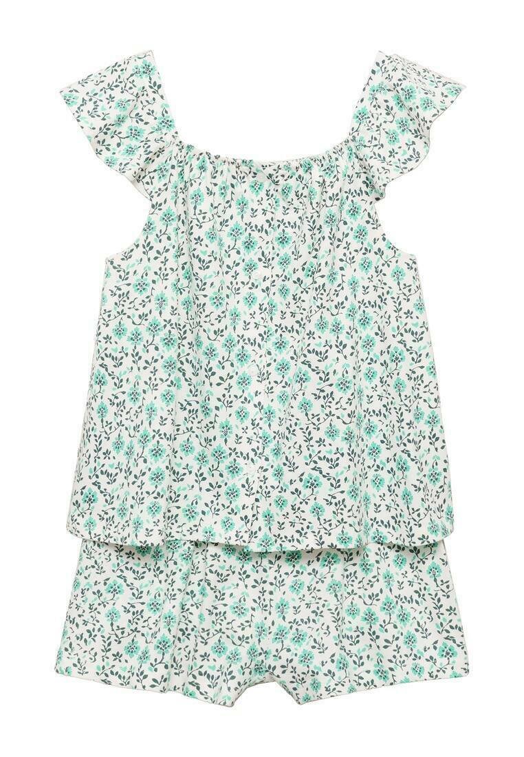 

Блуза SALTY SET Mango Kids, зеленый