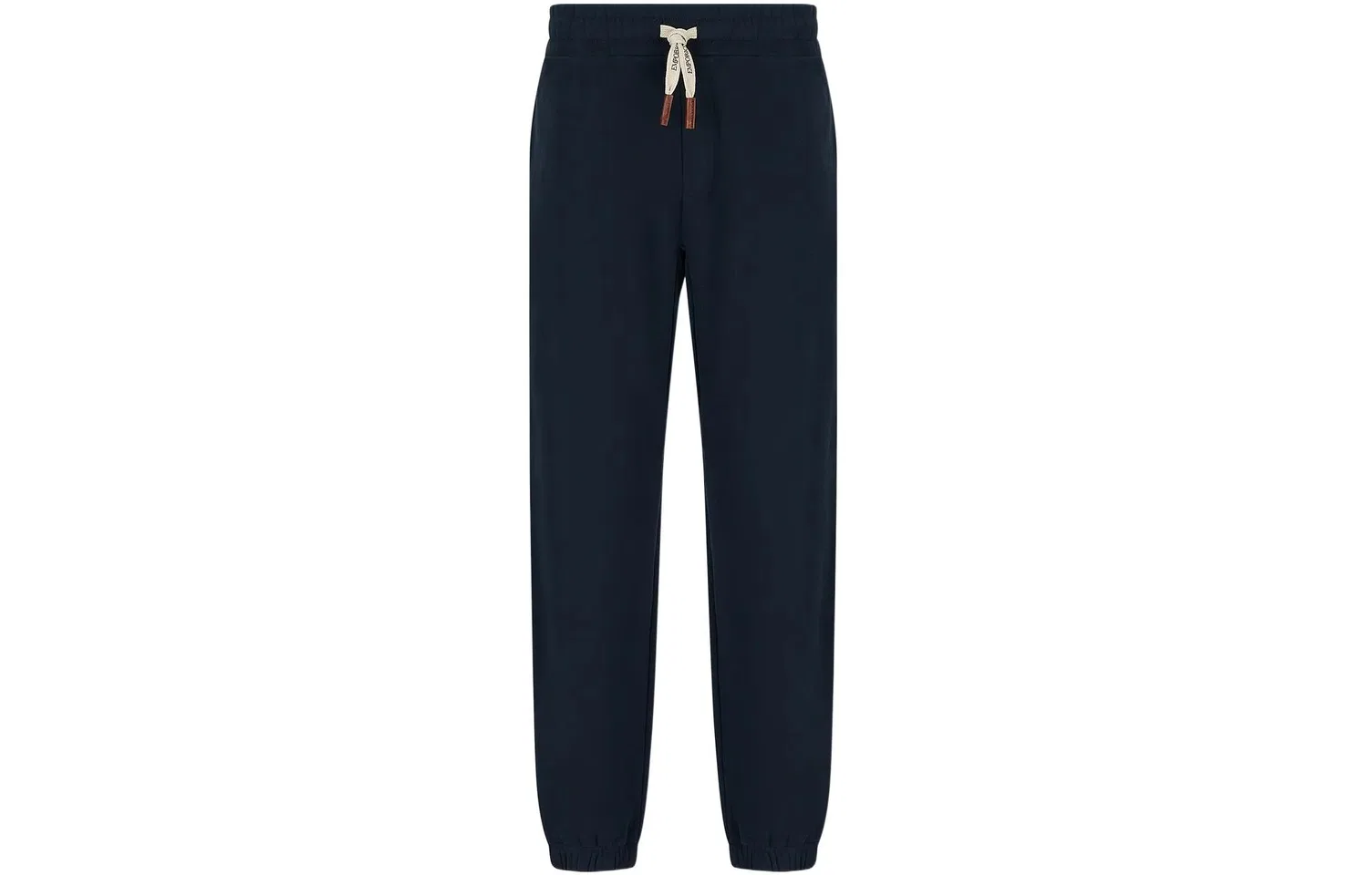 Трикотажные спортивные штаны мужские Navy Blue с манжетами EMPORIO ARMANI