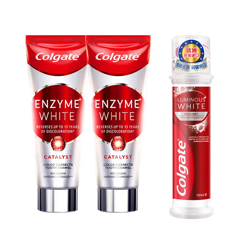 Зубная паста Colgate энзимная отбеливающая, 101 г + 100 мл — фото 2