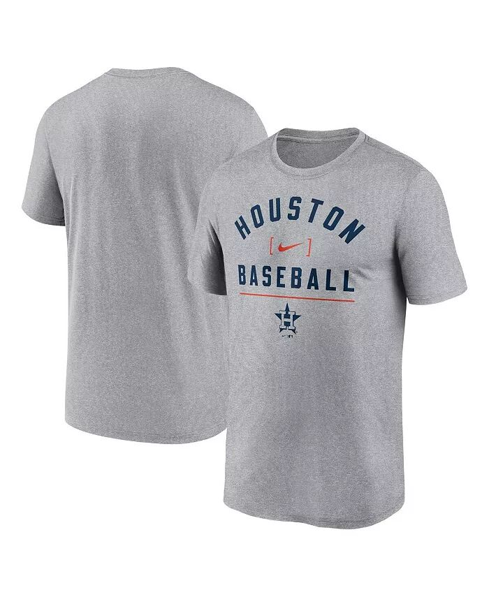 

Футболка мужская Heather Charcoal Houston Astros Arch Baseball Stack Performance Nike