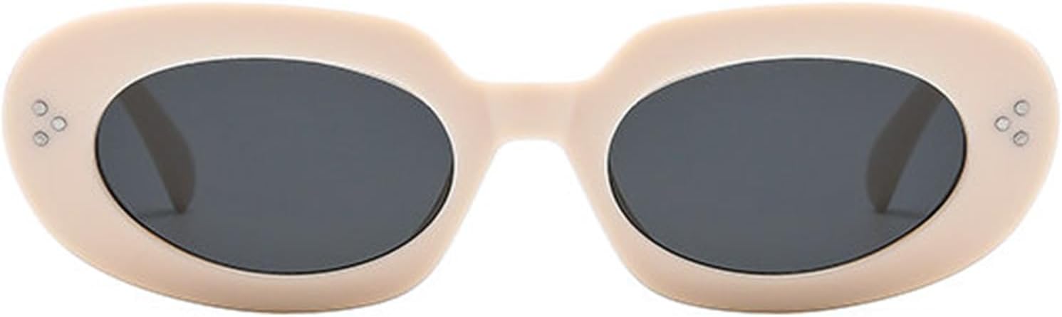 

Солнцезащитные очки Willochra в стиле ретро, ​​овальные, женские, винтажные, милые, зеленые, квадратные, модные, с защитой от УФ-излучения UV400, мужские, в стиле панк, C2