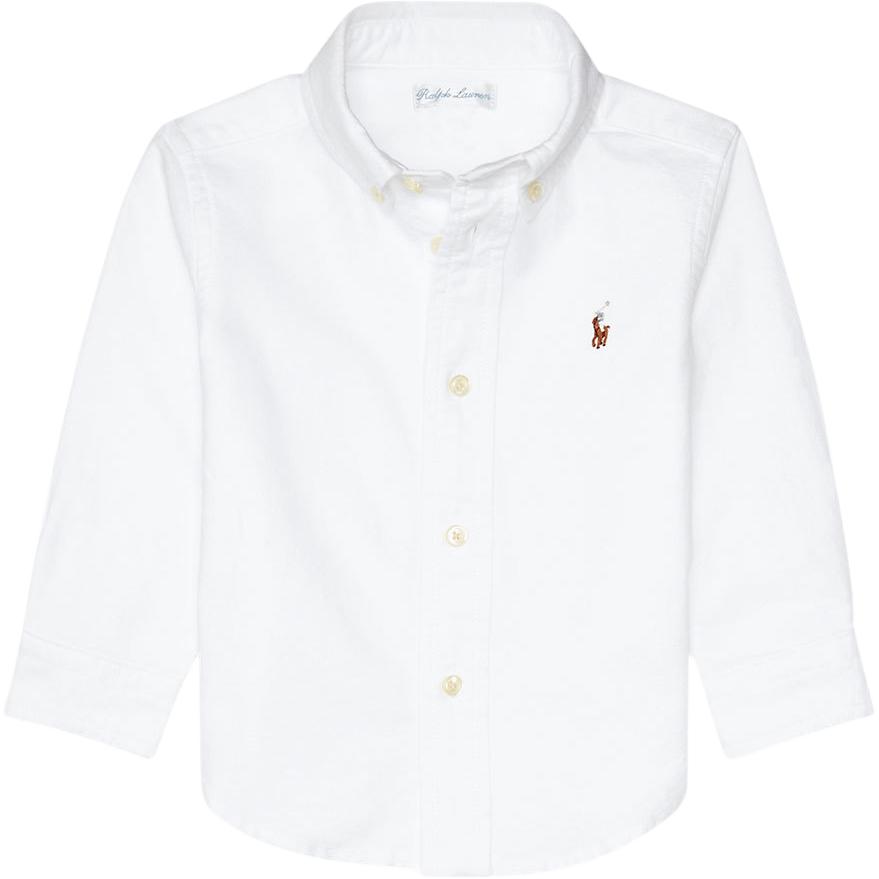

Polo Ralph Lauren Рубашка FW21 белая для младенцев и малышей