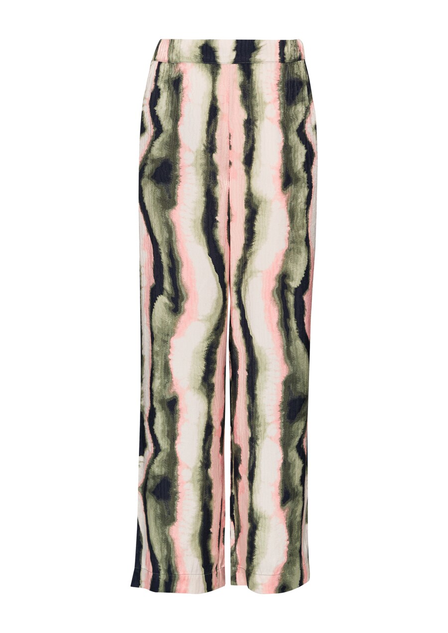 

Тканевые брюки s.Oliver BLACK LABEL Wide leg Pants, темно-синий