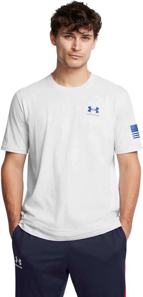 

Футболка с коротким рукавом Under Armour Freedom Graphic, (014) Halo Gray/Royal