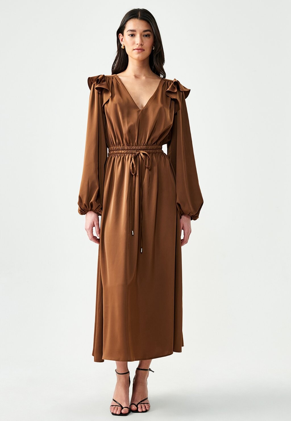 

Платье повседневное MAY FRILL WILLA, цвет chocolate