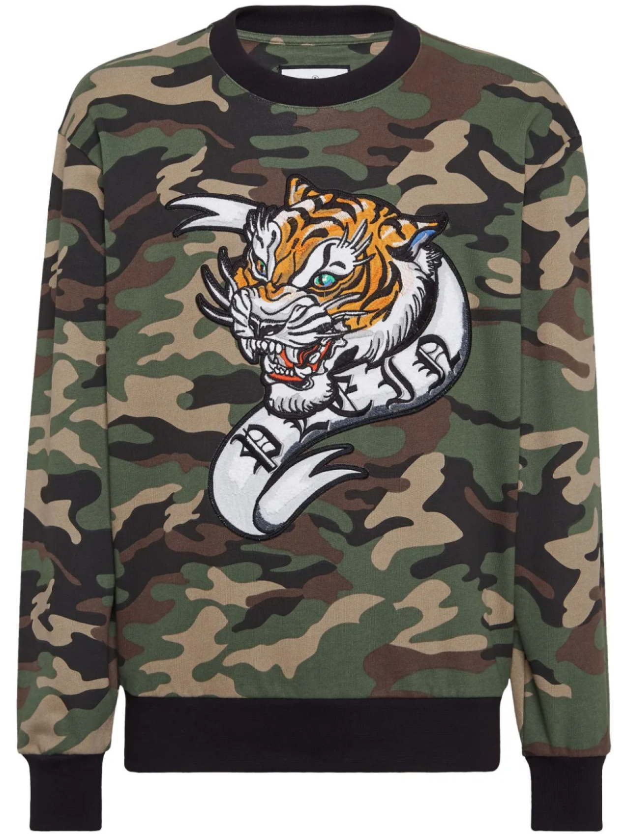

Philipp Plein толстовка Tattoo Tiger, коричневый