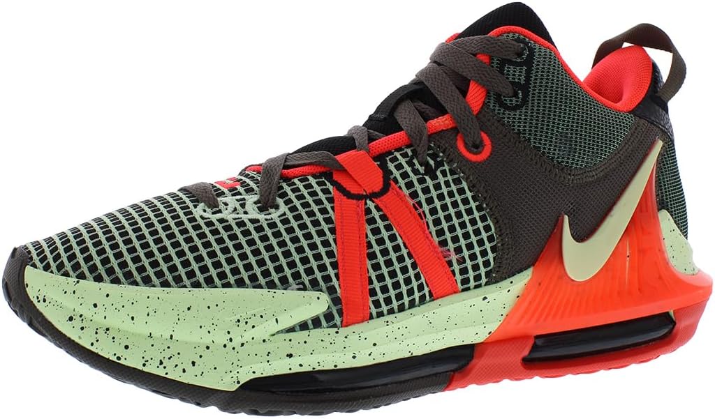 

Баскетбольные кроссовки Nike Lebron Witness 7 для мужчин, Black/Bright Crimson/Alligator/Barely Volt