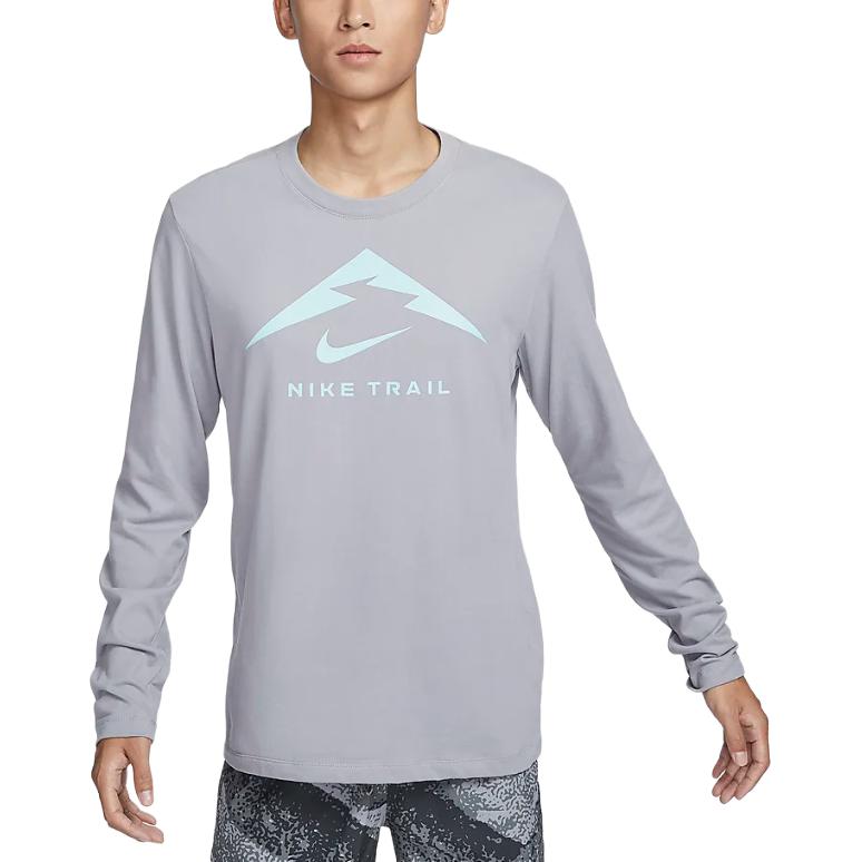 Футболка Dri-Fit мужская concrete gray Nike, серый — фото 3