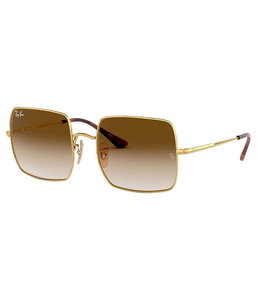 

Большие прямоугольные солнцезащитные очки унисекс Ray-Ban с градиентными линзами, золотой